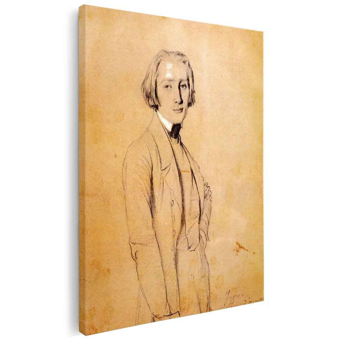Franz Liszt by Jean Auguste Dominique Ingres