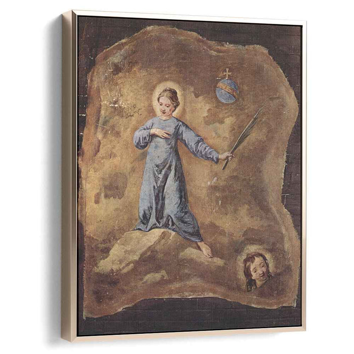 Fresco in San Pantalon in Venice, Scene: Holy Martyr, fragment by Pietro Longhi