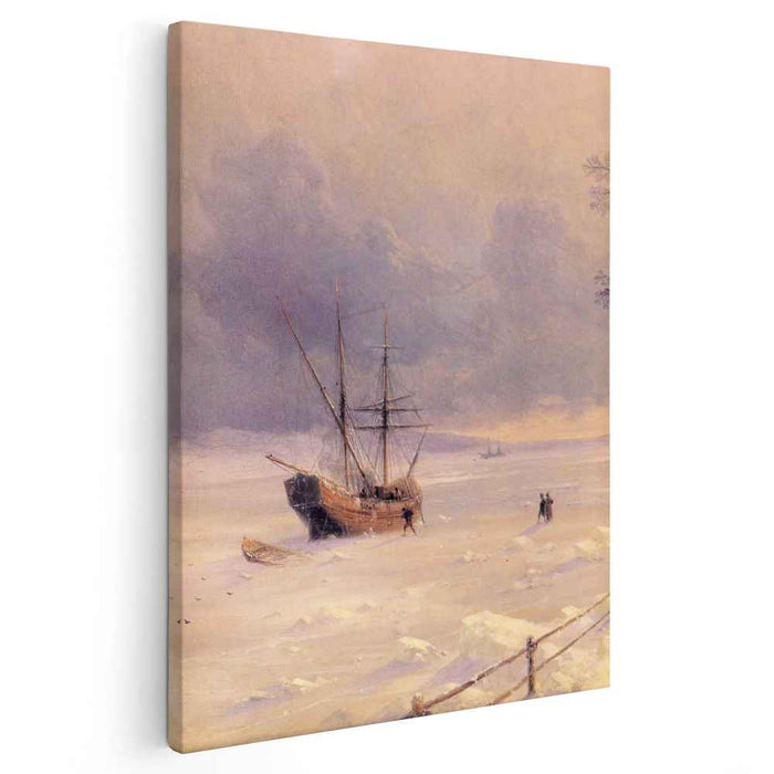 Frozen Bosphorus Under Snow (1874) by Ivan Aivazovsky