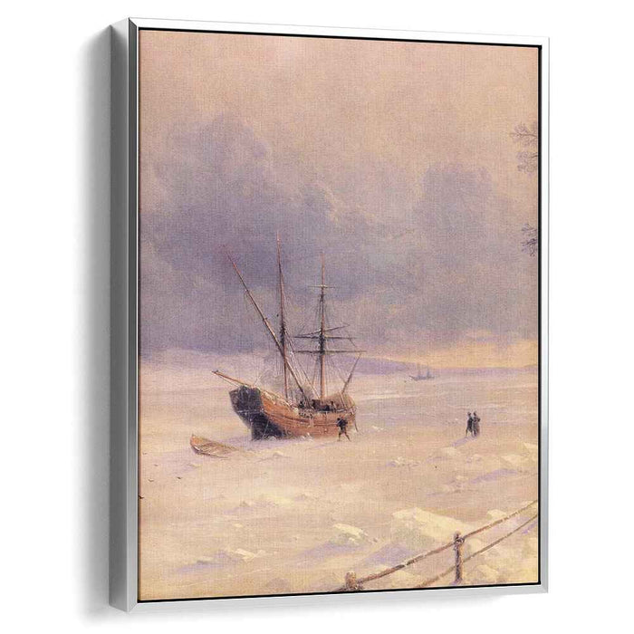 Frozen Bosphorus Under Snow (1874) by Ivan Aivazovsky