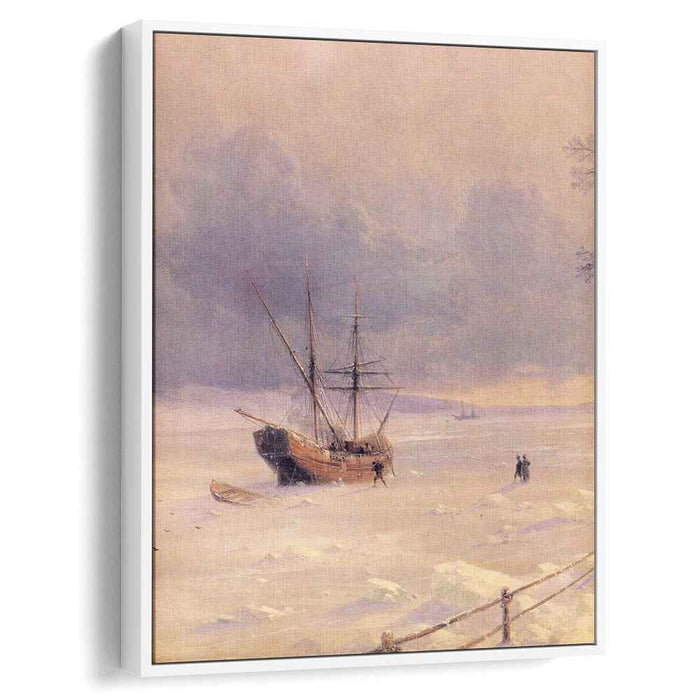 Frozen Bosphorus Under Snow (1874) by Ivan Aivazovsky