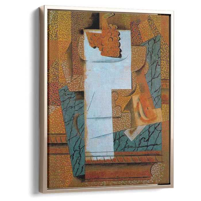 Fruit vase and bunch of grapes (1914) by Pablo Picasso