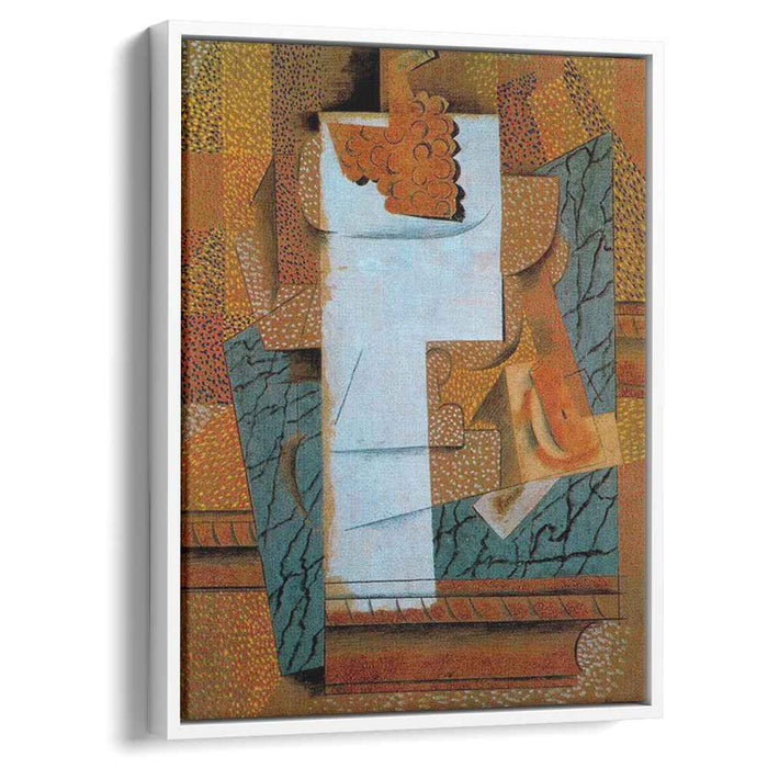 Fruit vase and bunch of grapes (1914) by Pablo Picasso