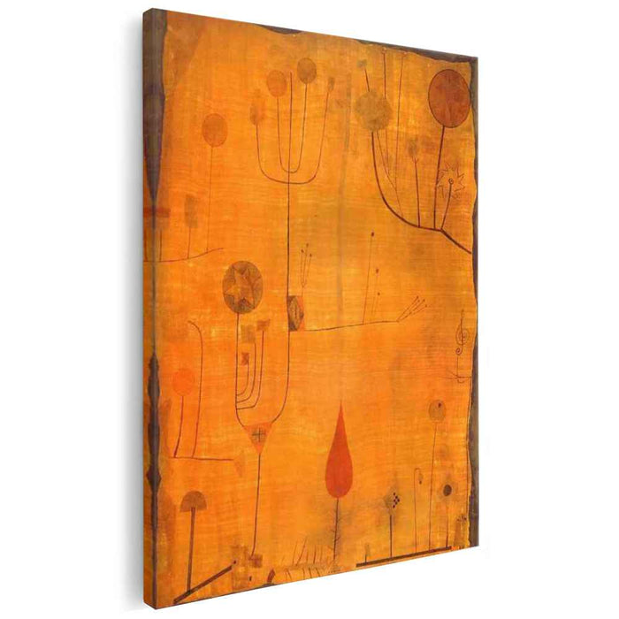 Fruits on Red (1930) by Paul Klee