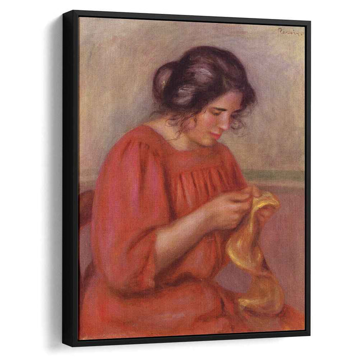 Gabrielle Mending (1908) by Pierre-Auguste Renoir