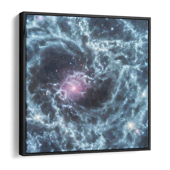 Galactic Whirls: Abstract Nebula Cosmic Canvas Art Print
