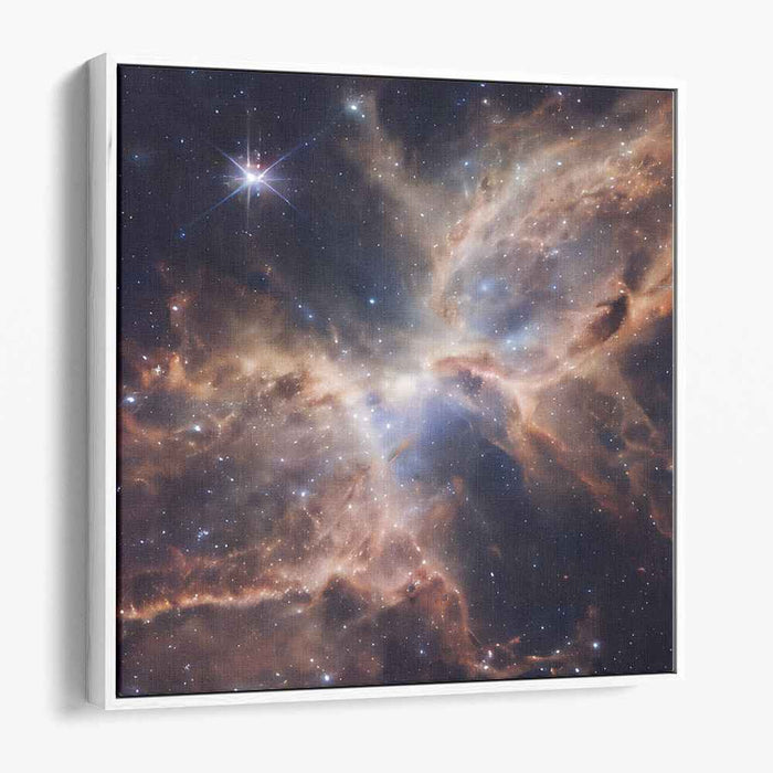 Celestial Illusion: Hyper-Realistic Nebula Canvas Art Print