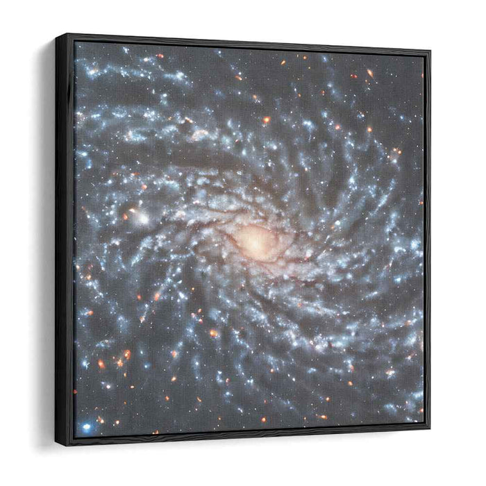 Cosmic Whirlpool Dreamscape: Spiral Galaxy in Deep Space Canvas Art Print