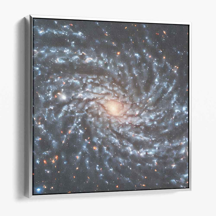 Cosmic Whirlpool Dreamscape: Spiral Galaxy in Deep Space Canvas Art Print
