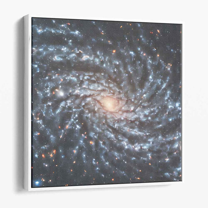 Cosmic Whirlpool Dreamscape: Spiral Galaxy in Deep Space Canvas Art Print