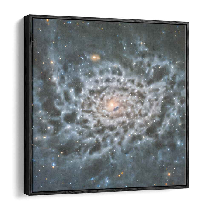 Galactic Whirlwind Symphony: Captivating Spiral Galaxy Canvas Art Print