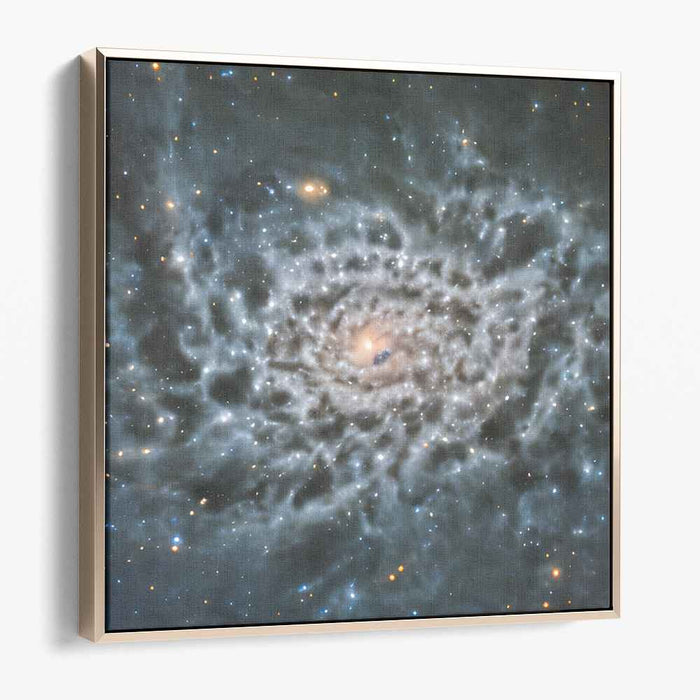 Galactic Whirlwind Symphony: Captivating Spiral Galaxy Canvas Art Print