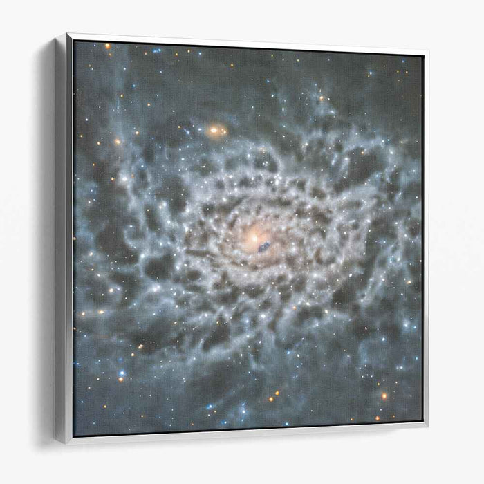 Galactic Whirlwind Symphony: Captivating Spiral Galaxy Canvas Art Print