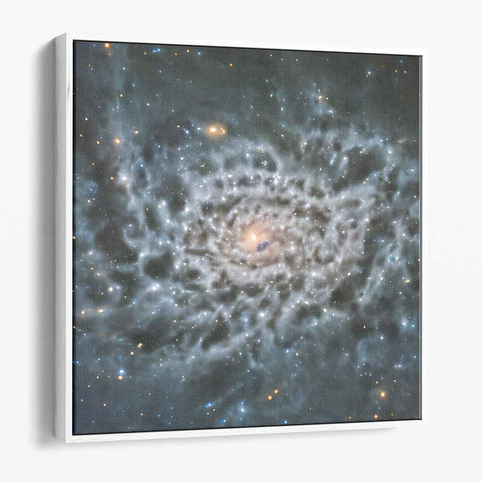Galactic Whirlwind Symphony: Captivating Spiral Galaxy Canvas Art Print