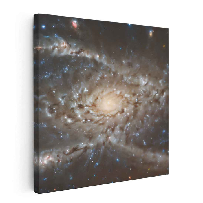 Galactic Odyssey: Captivating Galaxy Core Canvas Art Print