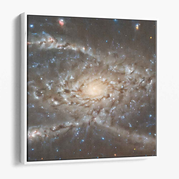 Galactic Odyssey: Captivating Galaxy Core Canvas Art Print