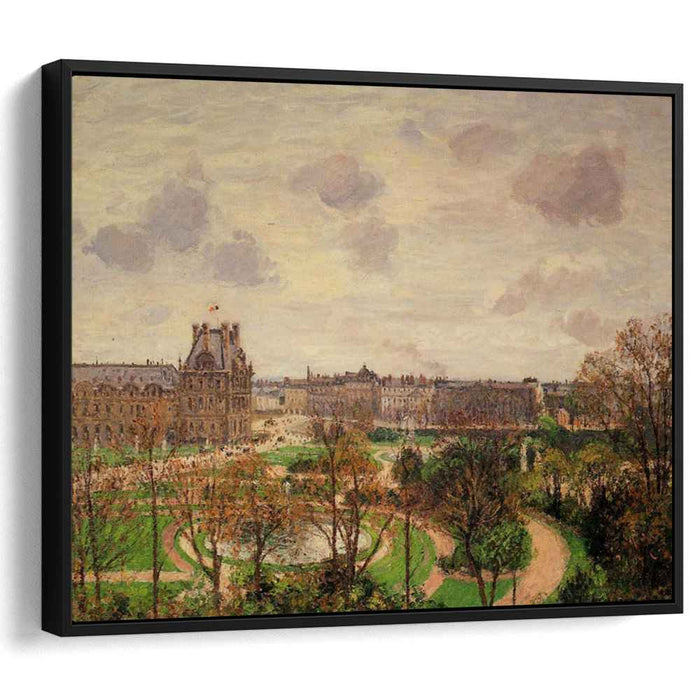 Garden of the Louvre Morning, Grey Weather by Camille Pissarro