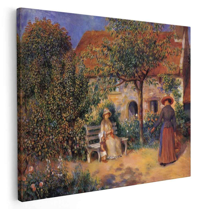 Garden Scene in Brittany (1886) by Pierre-Auguste Renoir