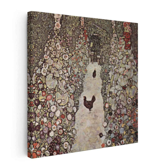 Garden with Roosters (1917) by Gustav Klimt