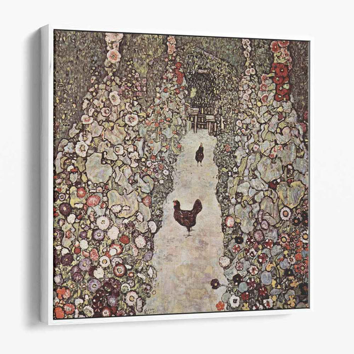 Garden with Roosters (1917) by Gustav Klimt