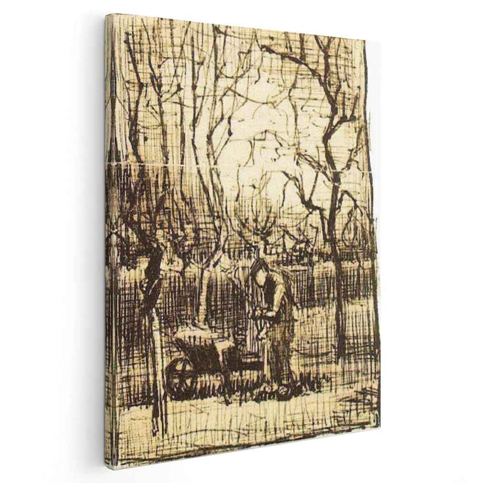 Gardener with a Wheelbarrow (1884) by Vincent van Gogh