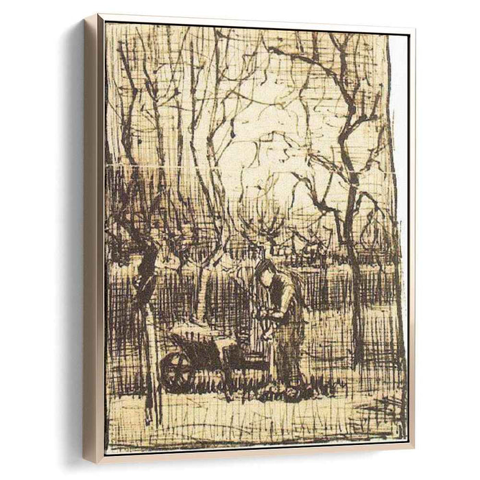 Gardener with a Wheelbarrow (1884) by Vincent van Gogh