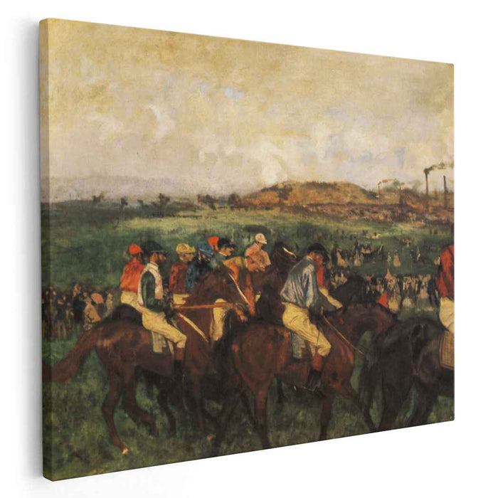 Gentlemen Jockeys before the Start (1862) by Edgar Degas