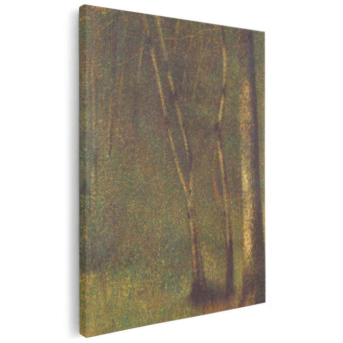 The Forest at Pontaubert (1881) by Georges Seurat