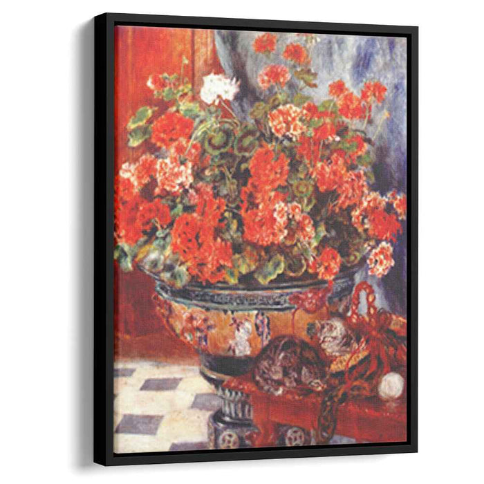 Geraniums and Cats (1881) by Pierre-Auguste Renoir