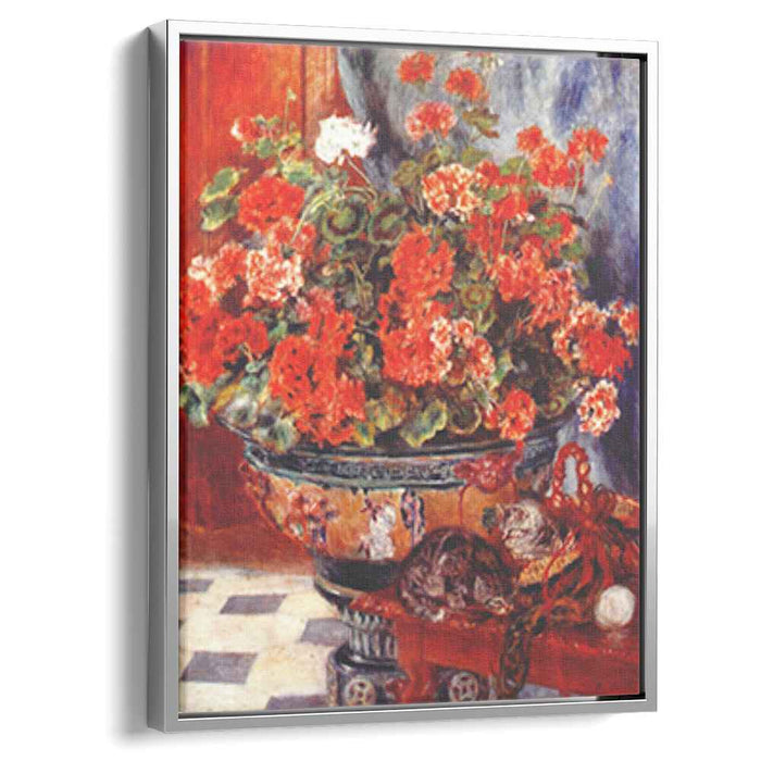 Geraniums and Cats (1881) by Pierre-Auguste Renoir