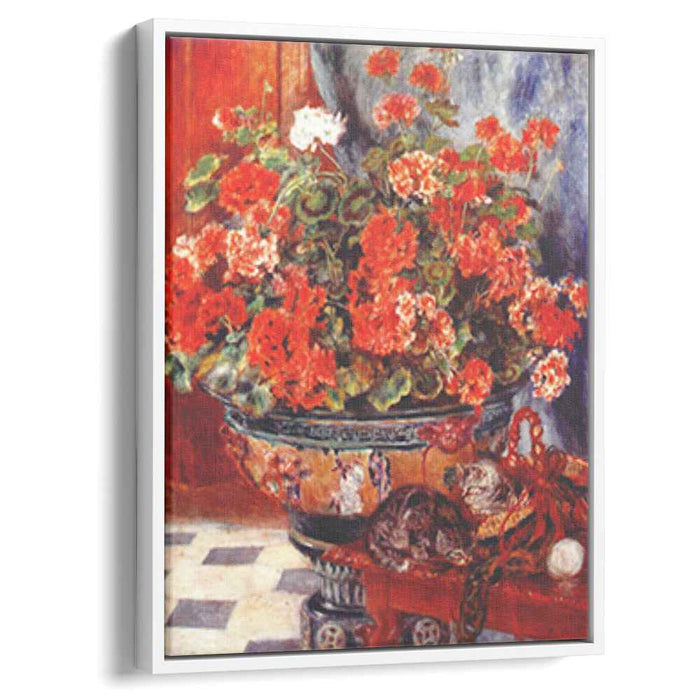 Geraniums and Cats (1881) by Pierre-Auguste Renoir