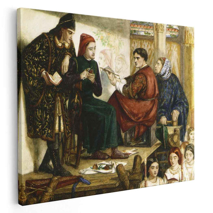 Giotto Painting the Portrait of Dante (1852) by Dante Gabriel Rossetti