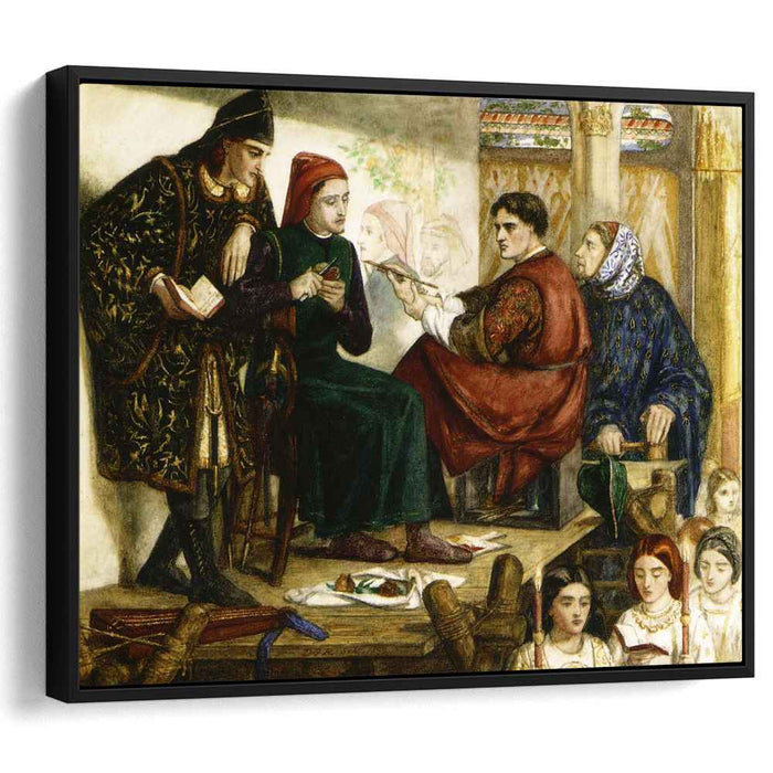 Giotto Painting the Portrait of Dante (1852) by Dante Gabriel Rossetti