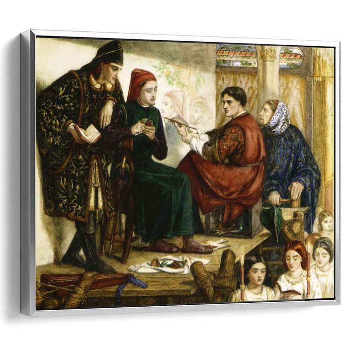 Giotto Painting the Portrait of Dante (1852) by Dante Gabriel Rossetti