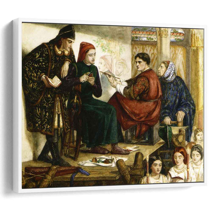 Giotto Painting the Portrait of Dante (1852) by Dante Gabriel Rossetti