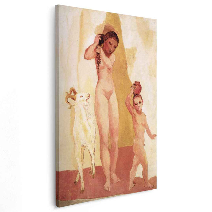 Girl and goat (1906) by Pablo Picasso