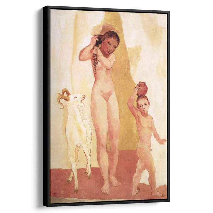 Girl and goat (1906) by Pablo Picasso