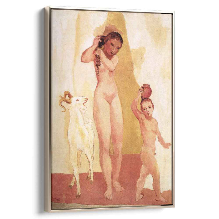 Girl and goat (1906) by Pablo Picasso