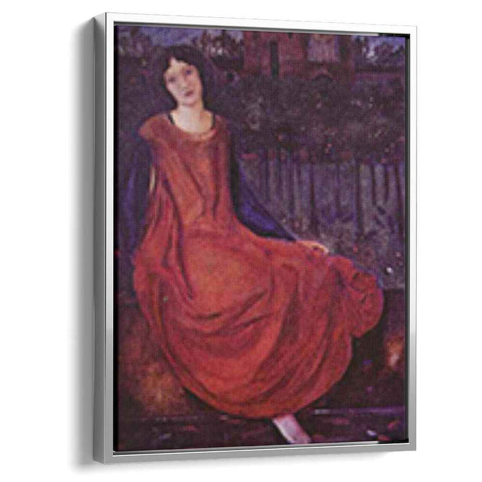 Girl and Goldfish (1861) by Edward Burne-Jones