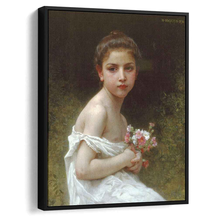 Girl bouquet (1896) by William-Adolphe Bouguereau