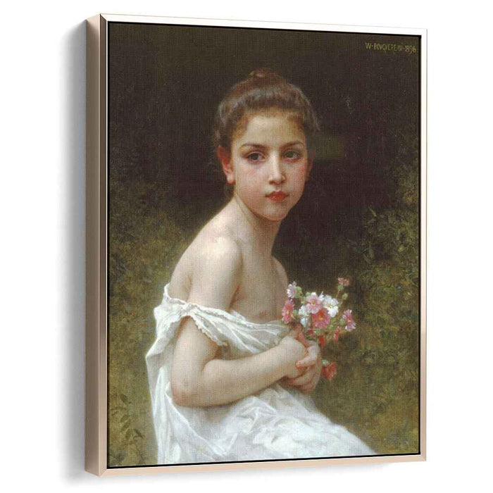 Girl bouquet (1896) by William-Adolphe Bouguereau