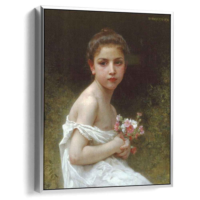Girl bouquet (1896) by William-Adolphe Bouguereau