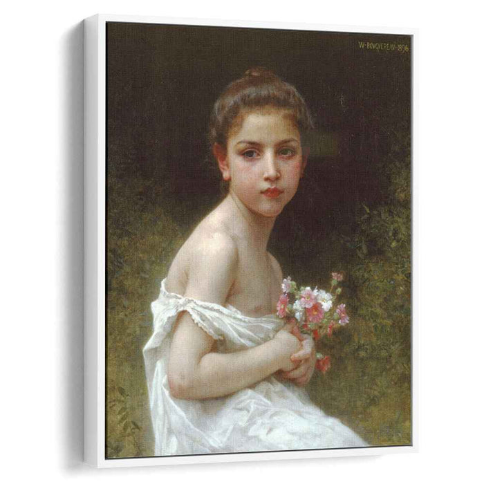 Girl bouquet (1896) by William-Adolphe Bouguereau