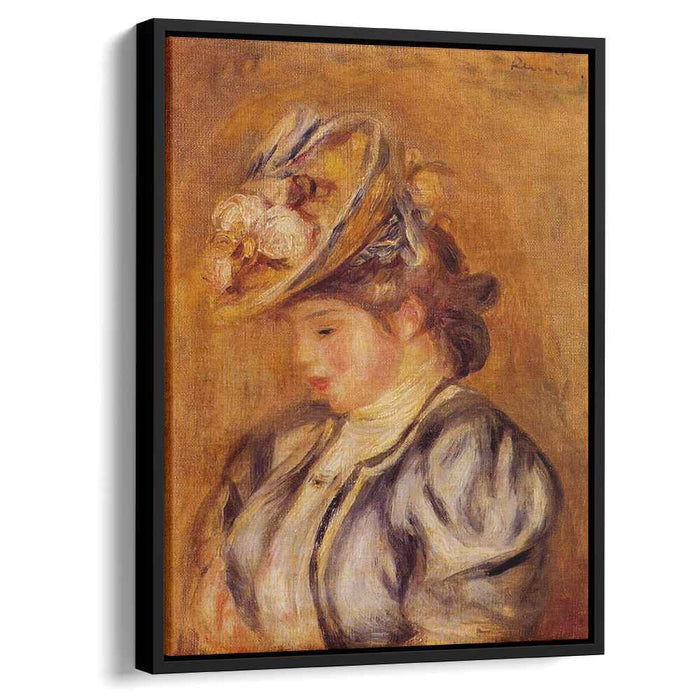Girl in a Flowery Hat (1908) by Pierre-Auguste Renoir