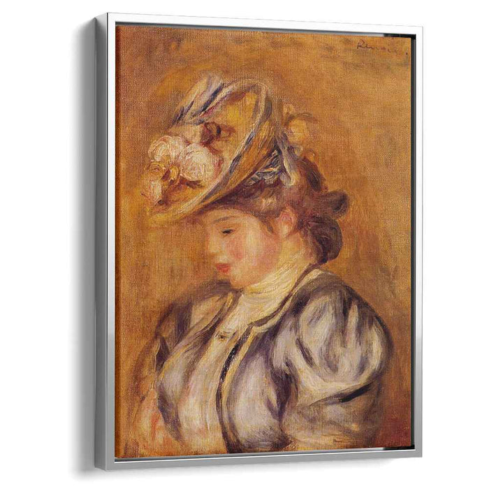 Girl in a Flowery Hat (1908) by Pierre-Auguste Renoir