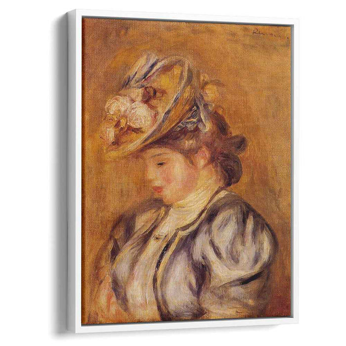 Girl in a Flowery Hat (1908) by Pierre-Auguste Renoir