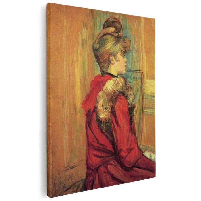 Girl in a Fur, Mademoiselle Jeanne Fontaine by Henri de Toulouse-Lautrec