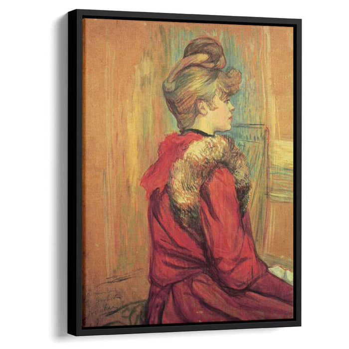 Girl in a Fur, Mademoiselle Jeanne Fontaine by Henri de Toulouse-Lautrec