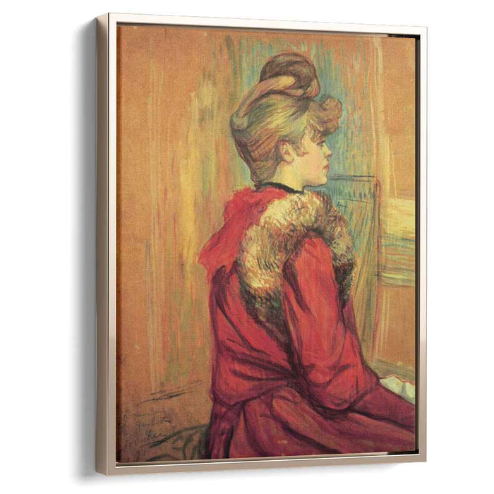 Girl in a Fur, Mademoiselle Jeanne Fontaine by Henri de Toulouse-Lautrec