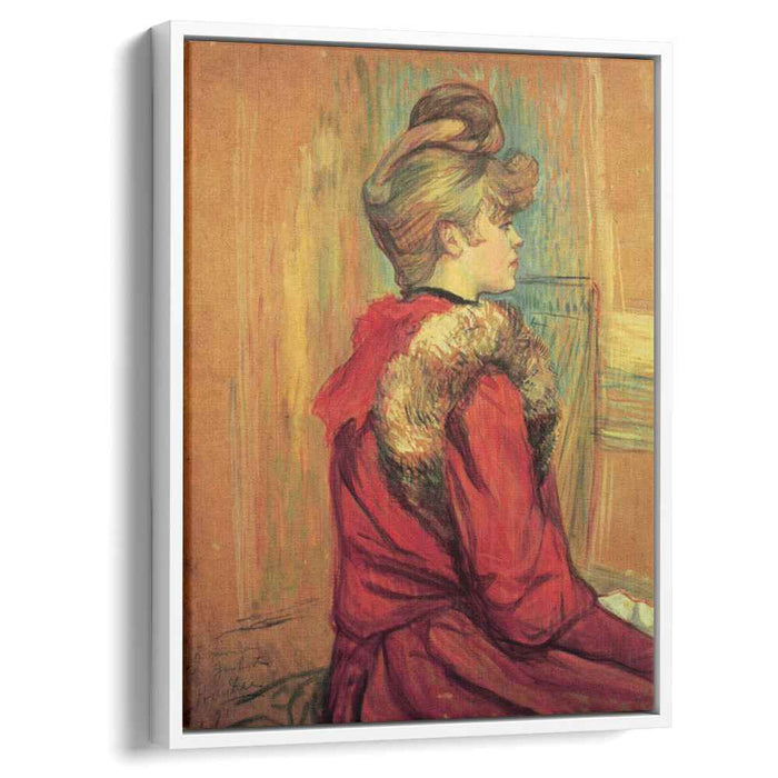Girl in a Fur, Mademoiselle Jeanne Fontaine by Henri de Toulouse-Lautrec
